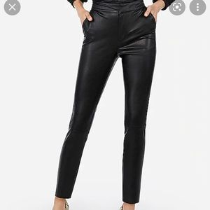 Express vegan leather trousers